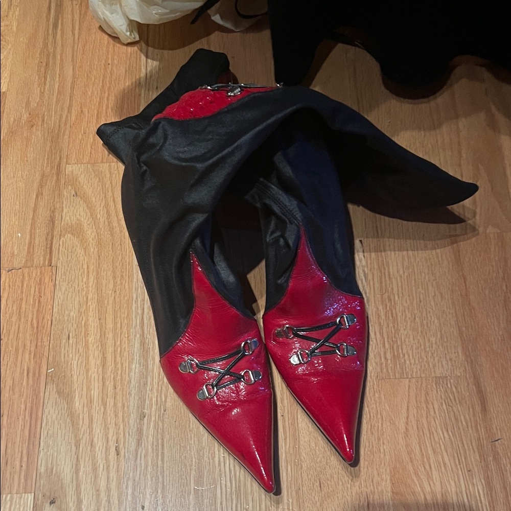 Elegant Red Pointed Women's Heels